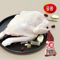 올품 홍삼먹여키운 토종닭 18호 1.75kg X 2마리 + 부재료 2팩 무료증정