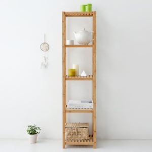마켓비 JAWAL 원목선반 360 5단 대나무