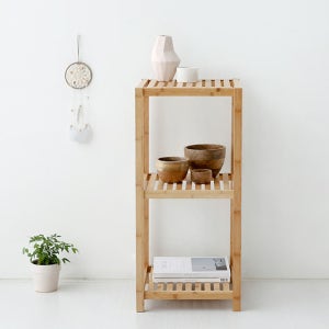 마켓비 JAWAL 원목선반 360 3단 대나무