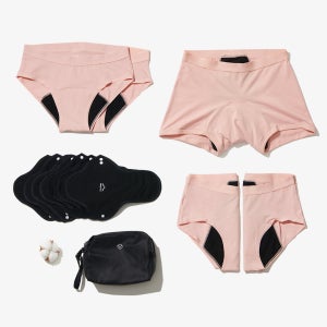 [SET]싸이클린 위생팬티 소중한너에게 에어 초등 주니어 초경선물세트 순면 입는생리팬티