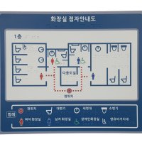 화장실 촉지도 / 장애인 점자안내판