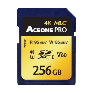 에이스원 프로 256GB SDXC 메모리카드 4K MLC V60 U3 대한민국 생산