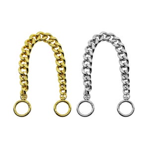 백앤센스 골드, 니켈 플랫 체인 핸들 스트랩