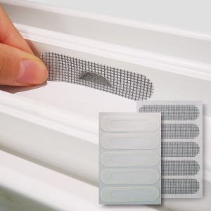 아임 가드 물구멍방충망10P 창문샷시 틈막이 보수용방충망 스티커 밴드 모기 벌레차단