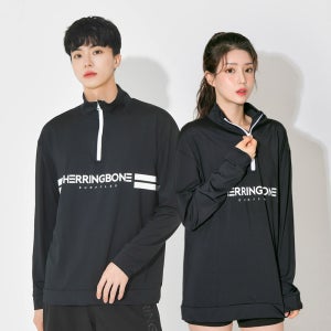 헤링본 커플 래쉬가드 반집업 아노락 루즈핏 수영복 스윔 비치웨어 남자 여자 긴팔 상의 RD321
