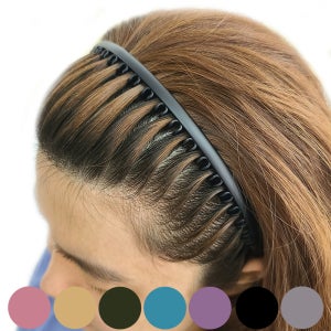 플라스틱 빗살 얇은머리띠 남자 귀안아픈 헤어밴드 FLCH01