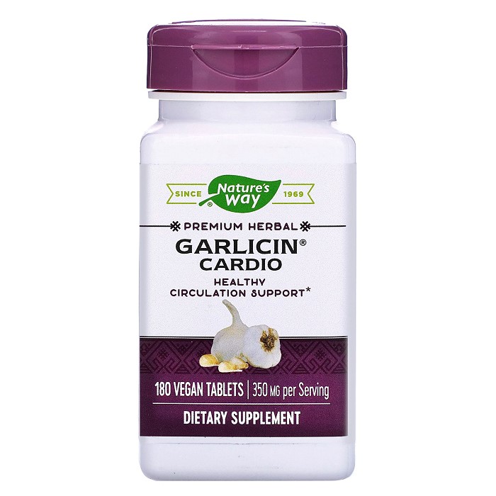네이쳐스 웨이 Garlicin 심장 350mg 180 개 채식주의 정제