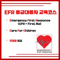 [서울, 경기, 대전] EFR 응급대응자 교육