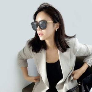 나네뜨뉴욕 버번스트릿 오버사이즈 사각 반미러 명품 여자 남자 연예인 뿔테 선글라스