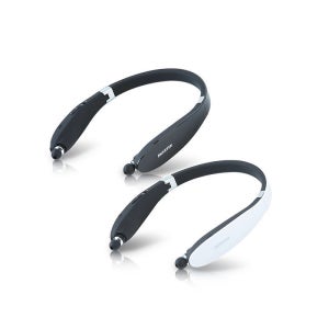 휴대하기 좋은 접이식 자동 줄감김 넥밴드 릴타입 웨어러블 스포츠형 블루투스 이어폰 이어셋