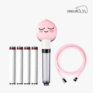 대림바스 필터 샤워기 어피치 완벽세트 본품+샤워줄+필터4개 세트