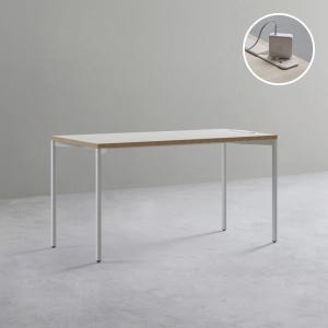 데스커 노트북 책상 1400x600mm, 화이트