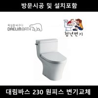 대림바스 230 림리스 치마형 원피스 변기교체, 직영시공, 설치포함