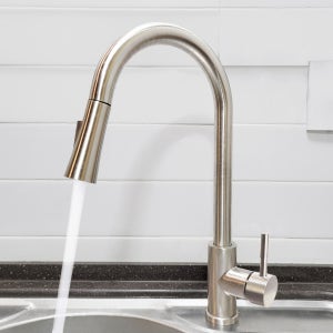 싱크대수전 주방 수도꼭지 무광 거위목 A타입 원홀