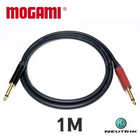 모가미 MOGAMI 3368 TS + TS 사일런트잭 뉴트릭 골드 프리미엄 기타 케이블 1M