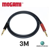 모가미 MOGAMI 3368 TS + TS 사일런트잭 뉴트릭 골드 프리미엄 기타 케이블 3M