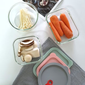 파미레 실리콘 오븐글라스 특대 XLarge 찬통 내열 유리 보관 용기