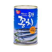 동원 꽁치 통조림 400g x 24개 (1박스) 자연산 대용량