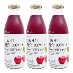 몽모랑시타트체리주스 착즙원액 100% NFC체리즙 1L, 3개