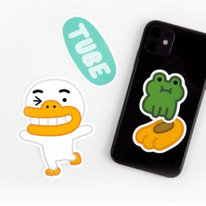 카카오프렌즈 트래블 데코 스티커 튜브