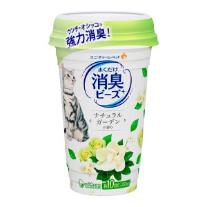 LG유니참 뿌려쓰는 비즈 고양이모래 탈취제 내추럴 그린향 450ml
