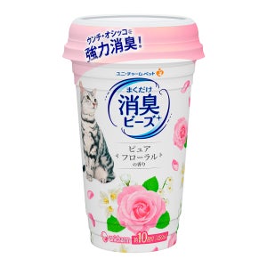 LG유니참 뿌려쓰는 비즈 고양이모래 탈취제 퓨어 플로럴향 450ml