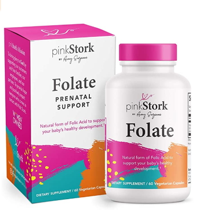 Pink Stork Folate <b>엽산</b> 60캡슐 임신초기 임산부 임신준비 <b>엽산</b>