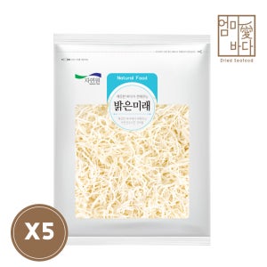 진미채 1kg 5개 백진미채 국내가공 상급 부드러운 오징어채 밑반찬 엄마애바다