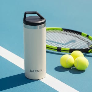 카르닉 그립 텀블러 스텐 이중 진공 보틀 손잡이 보온 보냉 물병 차량용 휴대용 580ml