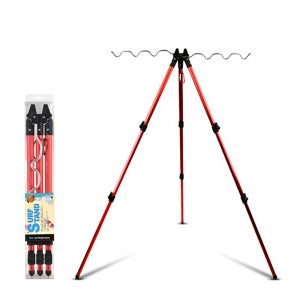3단 삼각받침대 원투낚시대 서프 낚시받침대 높이조절 7대 동시
