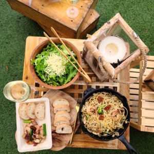 [미스고] 감바스 알 아히요 2인분 오일파스타 파스타면, 치아바타 포함 홈파티 캠핑요리