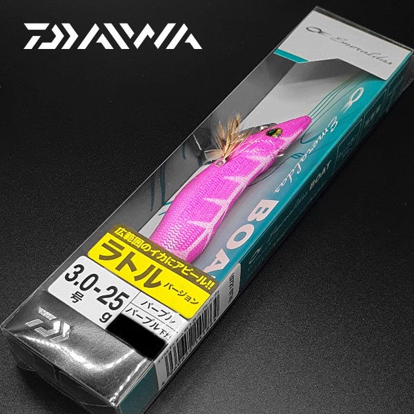 다이와 에메랄다스 보트1 팁런 무늬오징어 에기 3호 25g 퍼플퍼플