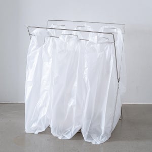 국산 스테인레스 접이식 분리수거대 3구 분리수거함 3단 재활용 쓰레기통 캠핑 휴지통