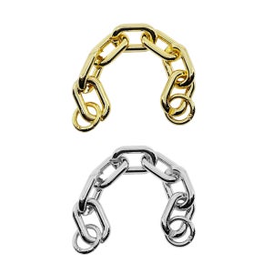 백앤센스 Chain Strap 아크릴 골드, 니켈 도금 핸들 스트랩