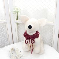 [DIY] 폼폼울 강아지 케이프 코바늘 뜨개질 애견용품