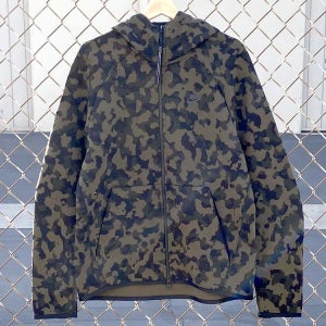 [S M 사이즈] 나이키 남성 후드 집업 NSW 테크팩 테크 플리스 카모 후드티 후디