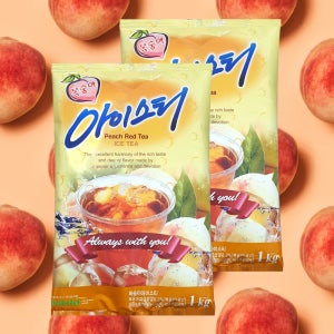 대호 복숭아 아이스티 1kg 12봉 자판기 분말 아이스티 파우더 잘녹는 가루