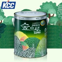 KCC 숲으로에이스내부용3.78L 셀프 친환경 수성 페인트 무광 백색 벽지 벽면 실크벽지