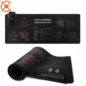 콕스 게이트론 스위치 무선 충전 장패드 게이밍 PC방 FPS 장패드