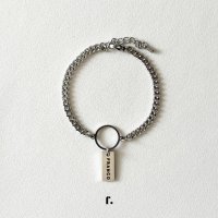 프랑꼬 써지컬 링 체인 팔찌 Surgical ring chain bracelet