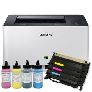 삼성프린터 SL-C510 무한 컬러레이저 가정용 사무용 소형 리필 프린트 토너포함