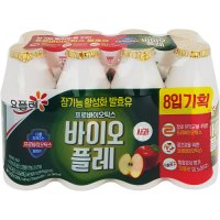 빙그레 요플레 프로바이오틱스 바이오플레 사과, 140ml x 8개