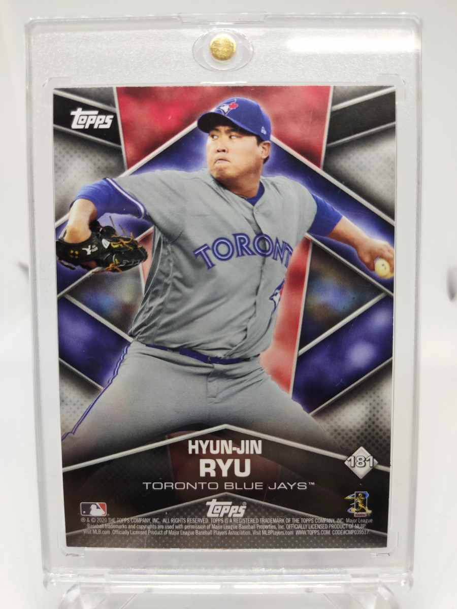 2020 Topps MLB Sticker 181번 류현진+옐리치 야구 류현진 카드