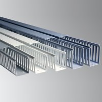 표준형 PVC DUCT 규격 20x35 전선덕트 케이블덕트 2M/1본(커버포함)