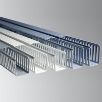 표준형 PVC DUCT 규격 40x80 전선덕트 케이블덕트 2M/1본(커버포함)