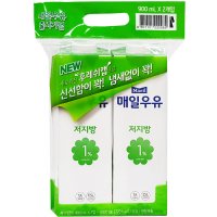 매일우유 저지방 1%, 900ml x 2개