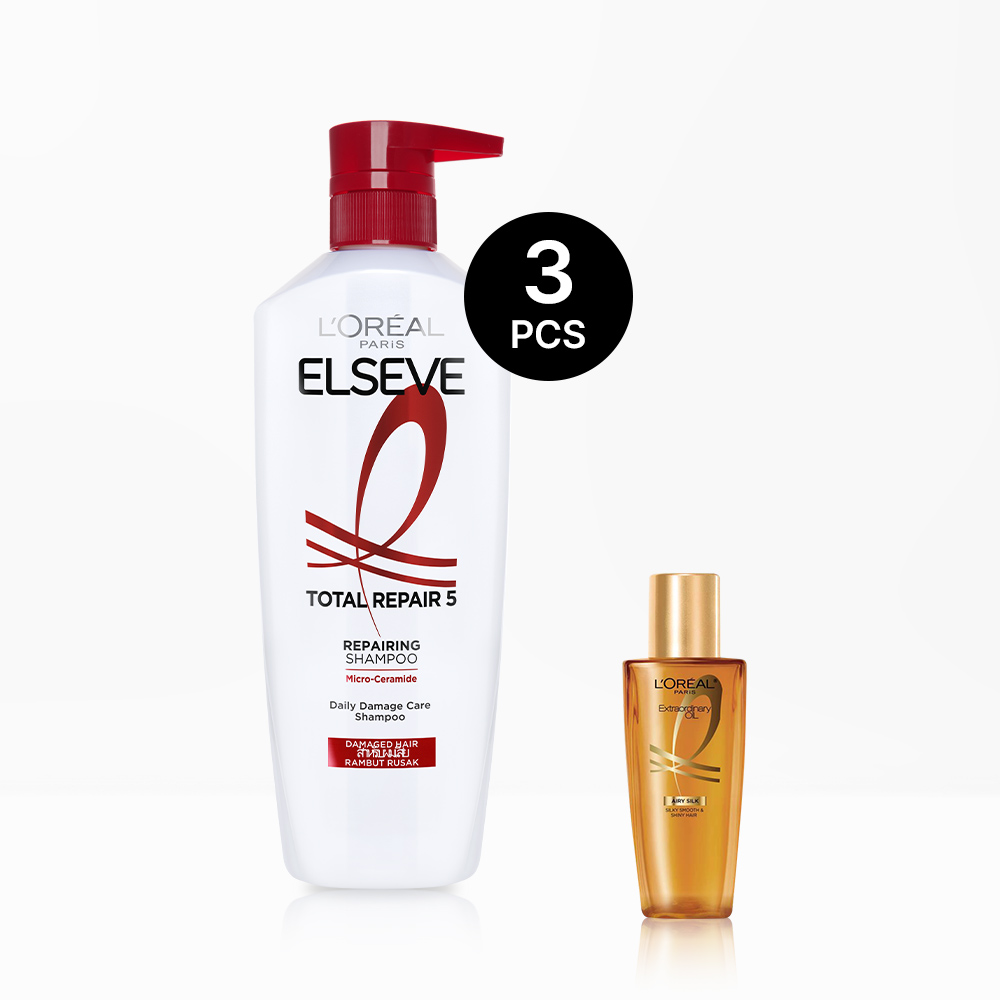토탈 리페어 5 샴푸 620ml 3개 (+에어리실크 30ml)