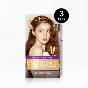 [나눠 쓰는 새치염색] 로레알파리 엑셀랑스 듀오크림 3개