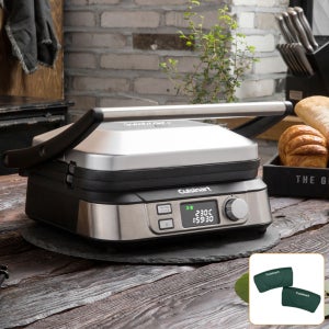 [GR-5KR]+실리콘 손잡이 / 쿠진아트 양면 그릴5+전골팬