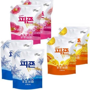 (1+1) 피죤 섬유유연제 1.6리터 리필용 (총 3.2L) 빨래 세탁 대용량